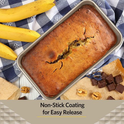 Glad Loaf Baking Pan - Nonstick Heavy Duty Bakeware for Perfect Bread & Cakes | 9.5 x 5.62 x 2.5 Inches