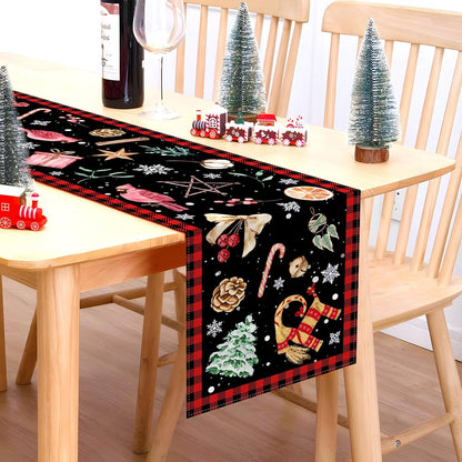 Nepnuser Yule Table Runner - Pagan Christmas Decoration for Winter Solstice | 13" x 72" Size