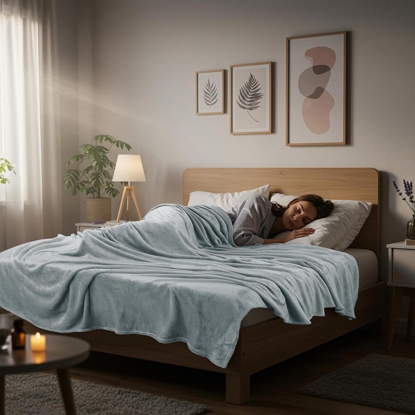 Utopia Bedding Fleece Blanket - Luxury Soft Microfiber in Ash Grey | Full Size 90x84 Inch
