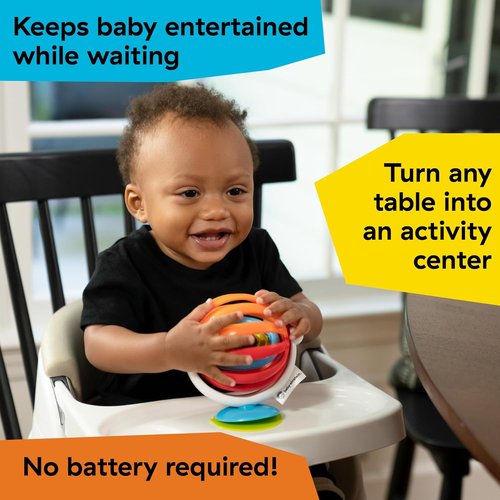 Baby Einstein Sticky Spinner - BPA-Free High Chair Activity Toy for Ages 3 Months and Up