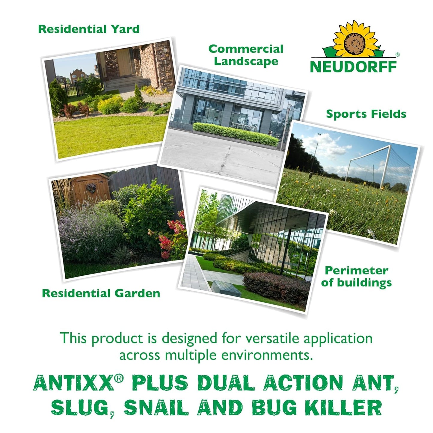 Neudorff ANTIXX Plus Ant & Insect Control Granules - Organic Pest Solution for Gardens | 4 lbs