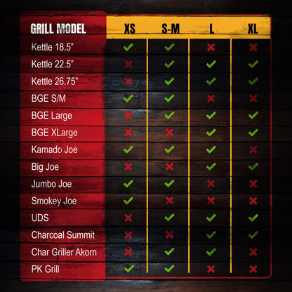 Smoker Chef Charcoal Heat Deflector - XL (XLarge) Stainless Steel BBQ Whirlpool for BGE XL & Big Joe - 13.7 Inches Base - 9.2 Inches Top - 4.9 In High - Slow and Sear Grill Accessories - Cone Shape