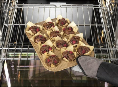 GoodCook BestBake Nonstick Carbon Steel Muffin Pan - 12 Cup, Durable Bronze Finish