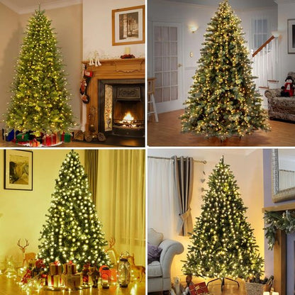 Easy Christmas Lights - 420 LED Waterfall Tree Topper | 8.2FT, 12 Lines, 8 Modes, Waterproof for 6FT Tree