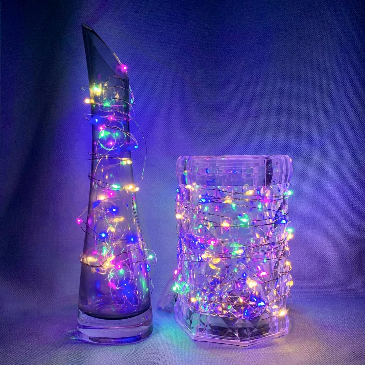 Skiennix 50 Pack Fairy Lights - 7Ft 20 LED Twinkle String Lights | Battery Operated & Waterproof for Parties, Weddings, and Decor