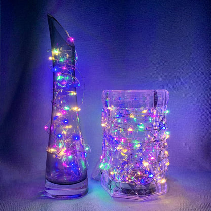 Skiennix 50 Pack Fairy Lights - 7Ft 20 LED Twinkle String Lights | Battery Operated & Waterproof for Parties, Weddings, and Decor