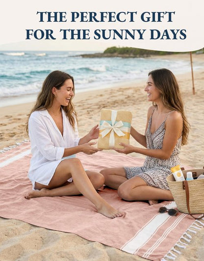 LANE LINEN Beach Towels 4 Pack - Beach Towels Oversized, Pre-Washed Extra Large Beach Towel, Quick Dry, No Sand Beach Towel, Pool Towels for Adults, 39"x71" - Quartz Pink