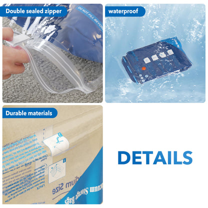 Vacuum Storage Bags with Electric Air Pump 24 Combo (5 Jumbo/5 Large/5 Medium/5 Small/4 Roll), Space Saver Sealer Bags, Airtight Compression Bags for Clothes, Pillows, Comforters, Blankets, Bedding