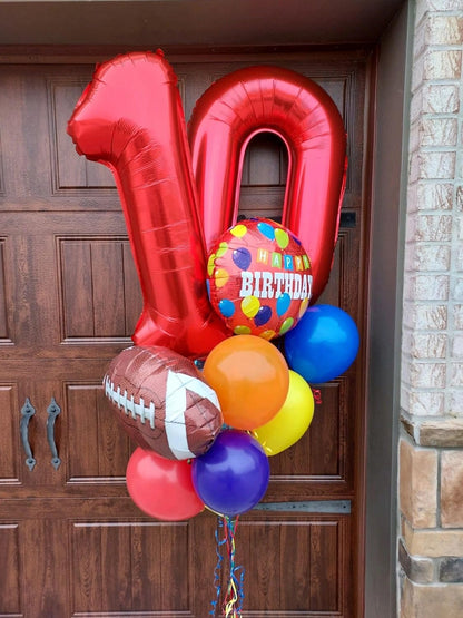 Red Number 0 Balloon - 40 Inch Birthday Decoration for Milestone Celebrations | Party Supplies