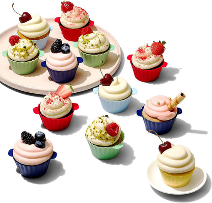 OXO Good Grips Silicone Baking Cups - Reusable, Non-Stick, BPA-Free | 12 Pack for Muffins & Cupcakes