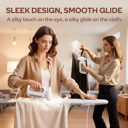 Newbealer Handheld Fabric Steamer - 850W Portable Wrinkle Remover with 30s Fast Heat-Up | 230ml Water Tank for Home & Travel