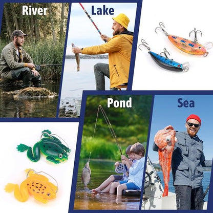 Fishing Advent Calendar 2025 - 24 Days of Premium Fishing Lures | Perfect Xmas Gift for Men & Teens