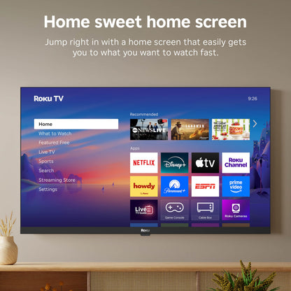 Roku Smart TV – 32-Inch Select Series, 1080p Full HD TV – Roku TV with Voice Remote – Flat Screen LED Television with Wi-Fi for Streaming Live Local News, Sports, Family Entertainment