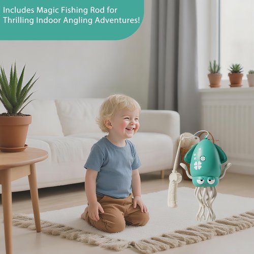 Treayes Electric Crawling Dancing Octopus Toy for Walking Baby Boy Girl 0-6 6-12 12-18 Months, Infant Tummy Time Musical Magic Dancing Squid Toy for 3 4 5 6 7 8 9 10 11 12 Toddler 1st Birthday Gift