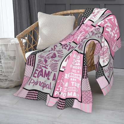 Principal Appreciation Gifts - Principal Gifts for Women - Principals Day Gifts - Gifts for Principal of School Female - Best Principal Retirement/Birthday Gifts Blanket 60" X 50"
