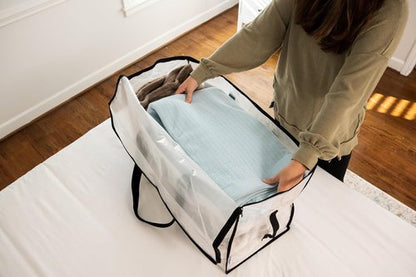 ClearSpace Heavy Duty Moving Bags - Large Storage Bags with Backpack Straps & Zippers | 8 Pack for Easy Packing