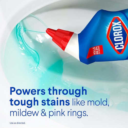 Clorox Toilet Bowl Cleaner - Clinging Bleach Gel with Ocean Mist Scent - 24 Fl Oz, Pack of 2