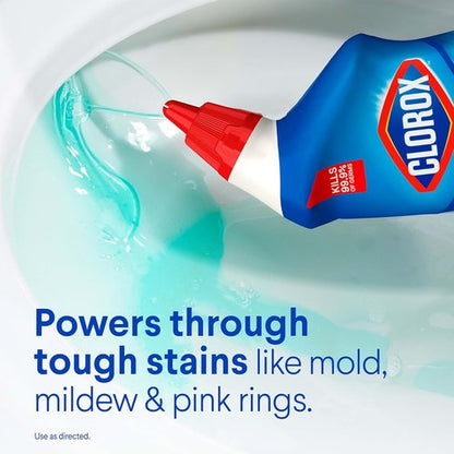 Clorox Toilet Bowl Cleaner - Clinging Bleach Gel with Ocean Mist Scent - 24 Fl Oz, Pack of 2