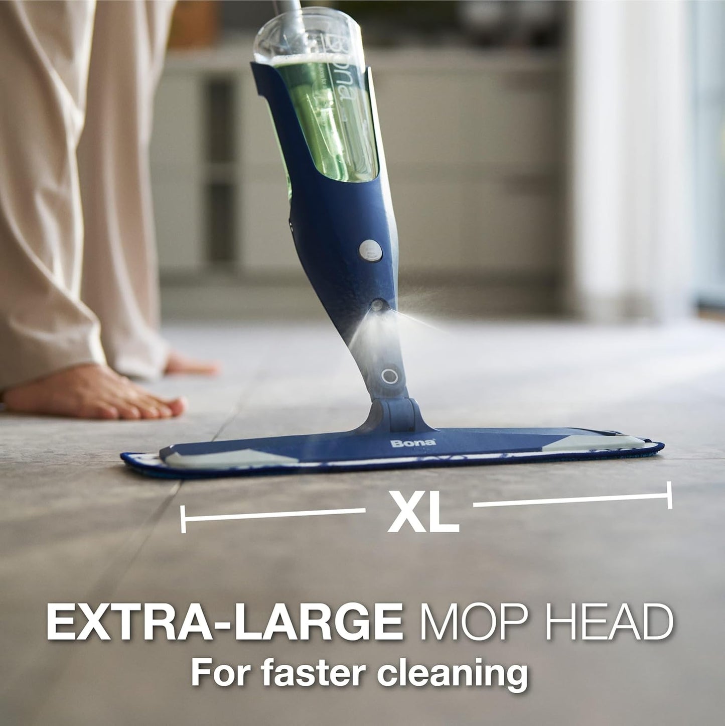 Bona Multi-Surface Floor Mop - Premium Spray Mop with Cleaner & Washable Microfiber Pad | Ideal for Stone, Tile, Laminate, Vinyl