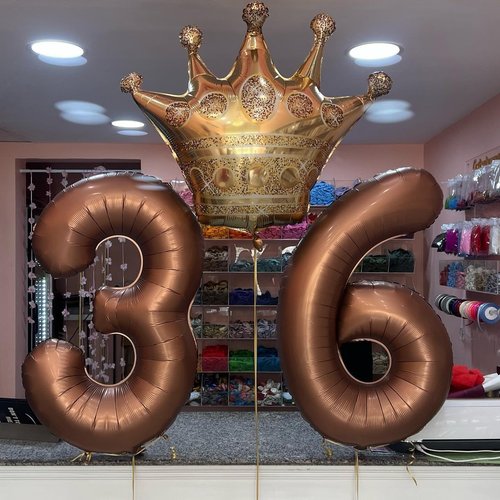 Coffee Brown Number 8 Balloon - 40 Inch Dark Brown Birthday Decoration for Boys & Girls