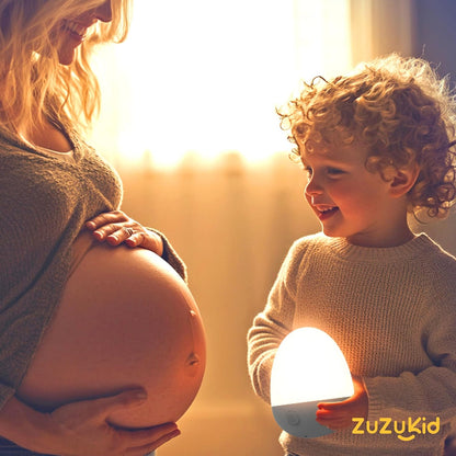 Touch Egg Night Light - Rechargeable Portable Kids Lamp with Dimmable 3 Color Temperatures | Ideal for Nursery
