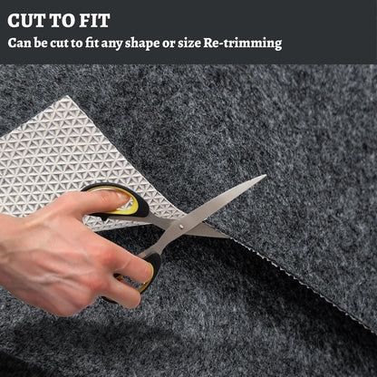 Skiennix 100% Waterproof Rug Pad - Non-Slip 8x10 ft Carpet Pad for All Floors | Secure & Soft Support
