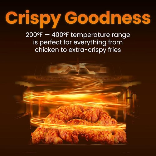 CHEFMAN 2 Qt Mini Air Fryer - Digital Compact Design with Nonstick Basket & Timer | Quick Meals in Red