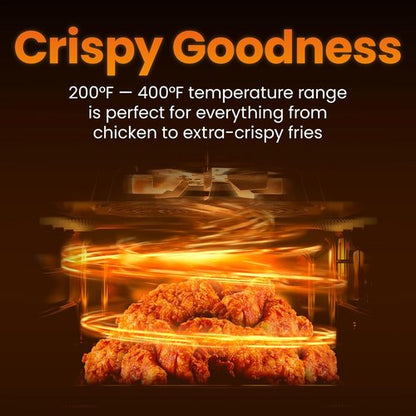 CHEFMAN 2 Qt Mini Air Fryer - Digital Compact Design with Nonstick Basket & Timer | Quick Meals in Red