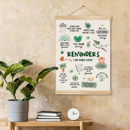 Skiennix Inspirational Wall Art - Motivational Quotes Canvas Poster for Home & Office | 14x18.5 Inch