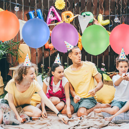 RUBFAC Punch Balloons - 36Pcs Heavy Duty Neon Party Favors for Kids | Exciting Outdoor Play