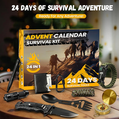 Survival Kit Advent Calendar 2025 - Essential Gear for Outdoor Adventurers | 24 Days of Cool Gadgets