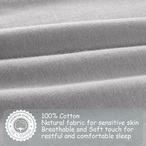Looxii Baby Sleep Sack 0.5 TOG, 100% Cotton 3 Pack Wearable Blanket Baby Sleep Bag for Newborn Infant, 2-Way Zipper Lightweight Toddler Sleeping Sack 6-12 Months