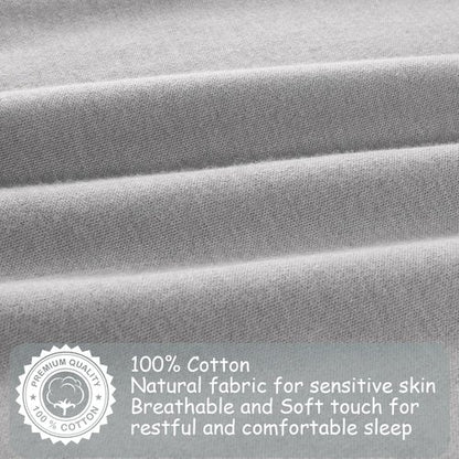 Looxii Baby Sleep Sack 0.5 TOG, 100% Cotton 3 Pack Wearable Blanket Baby Sleep Bag for Newborn Infant, 2-Way Zipper Lightweight Toddler Sleeping Sack 6-12 Months