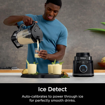 Ninja Blender & Food Processor - All-in-One Kitchen Appliance for Smoothies & Food | 72 oz. Pitcher & (2) 24 oz. To-Go Cups | 1800 Watt | Black | TB301