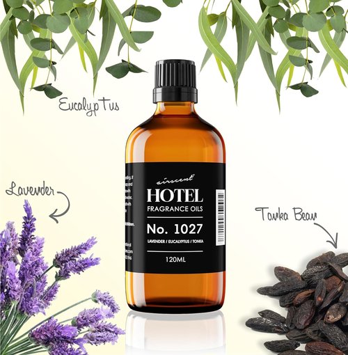 AirScent Hotel Diffuser Oil No. 1027 - Premium Zen-Inspired Fragrance for Ultrasonic Diffusers | 10 mL Glass Bottle
