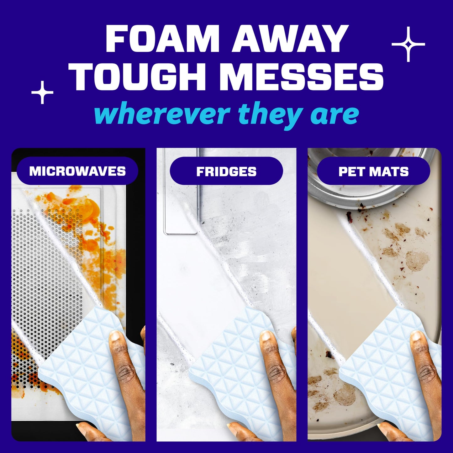 Mr. Clean Magic Eraser Foaming Sponge, All Purpose Cleaner, Dawn Cleaning Power, Wall, Sneaker, Oven Cleaner, Kitchen, Bathroom, Shower Cleaning Supplies, Scrubber, Ultra Foamy, 5ct