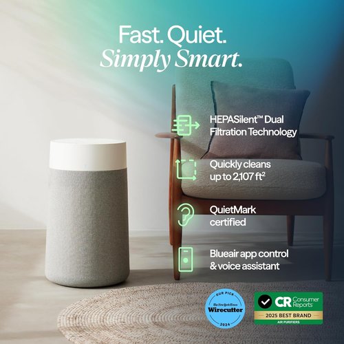 BLUEAIR Blue Pure 311i Max Smart Air Purifier - HEPASilent Technology for Allergies & Pets | Up to 1,800 Sq Ft