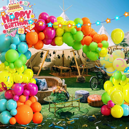 Tropical Balloon Arch Kit - 119 Pcs Hawaiian Latex Balloons for Summer Party Decor | Wedding & Birthday
