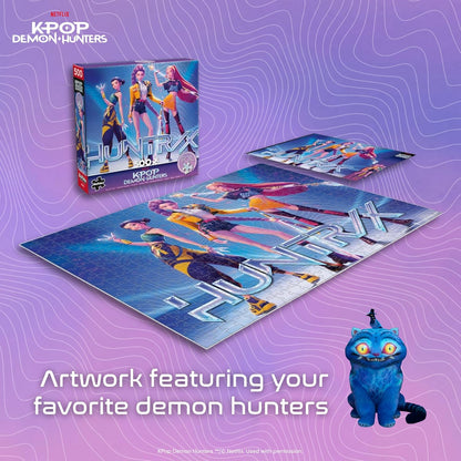 Buffalo Games – Kpop Demon Hunters Jigsaw Puzzle | 500 Piece Foil-Finish Design for Fans