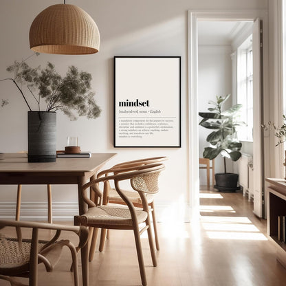 Poster Master Motivational Mindset Print - Inspiring Typography Wall Art - 8x10 Unframed Decor
