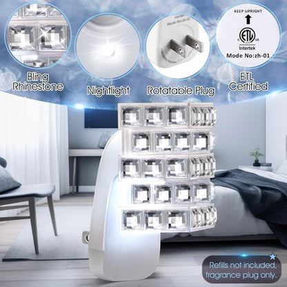 Hohean Wall Fragrance Diffuser - Plug-In Night Light with Bath & Body Works Compatibility | 1 Pack, Irregular Design