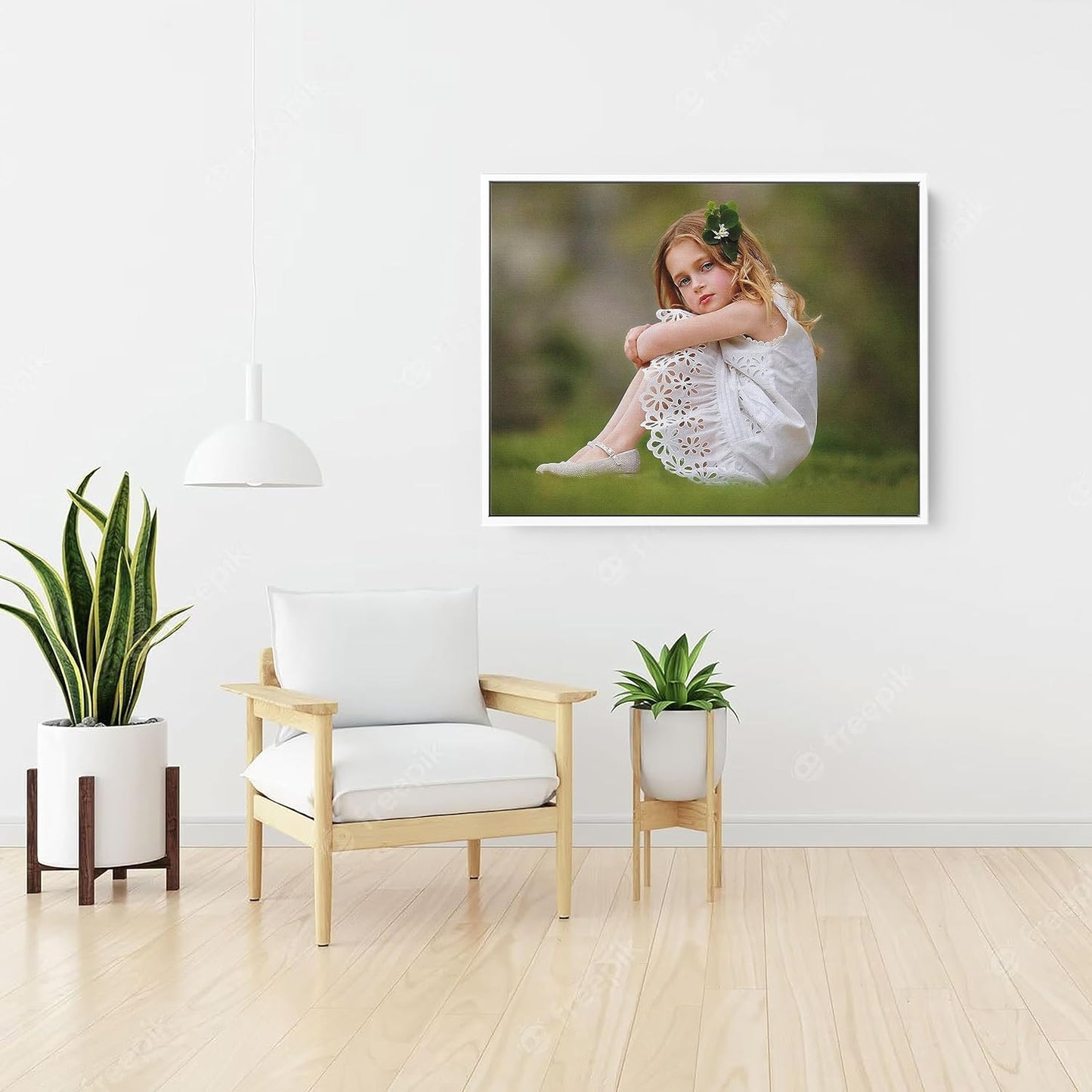 P&L ART - Personalized Custom Canvas Prints | Transform Your Photos into Stunning Wall Art - 16x24" White