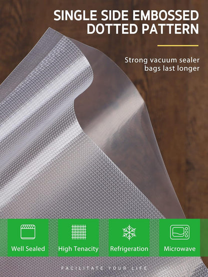 Syntus Vacuum Sealer Bags - 6 Pack Commercial Grade BPA-Free Rolls | 11" x 20' & 8" x 20' for Food Storage