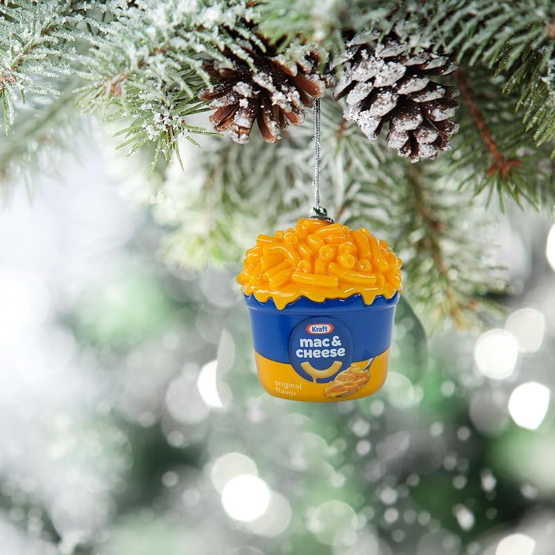 Mac N Cheese Ornament - 3 Inch Christmas Tree Decoration, Indoor/Outdoor