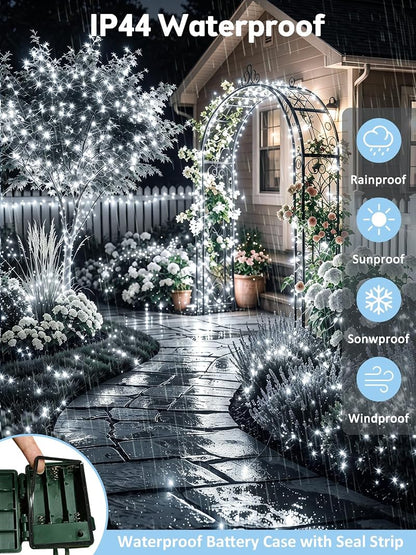 4 Pack 50 LED Battery Operated Fairy String Lights 16.4 ft Cool White - Variation: Cool White+4PK
