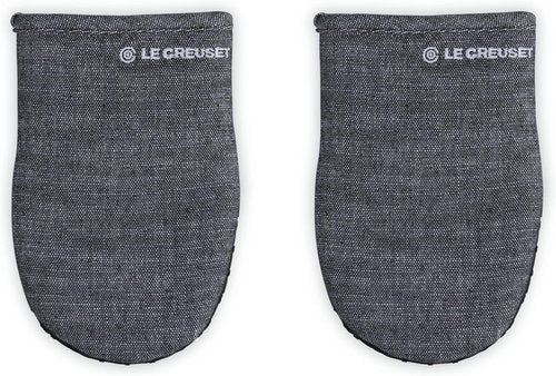 Le Creuset Mini Oven Mitts Set of 2 - 8" Heat-Resistant Kitchen Accessories | Noir Color