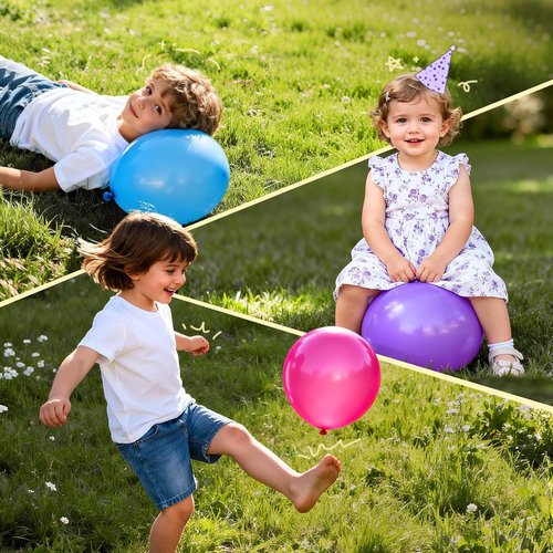 Bezente Pro Duralatex White Balloons - 100 Pack of 12-Inch Extra-Thick Balloons for Stunning Party Decor
