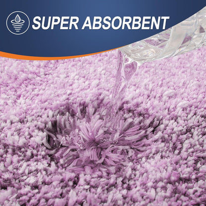 OLANLY Bathroom Runner Rugs - Extra Soft Microfiber Bath Mats | 54x24, Quick Dry, Rubber Backing, Pinkish-Purple
