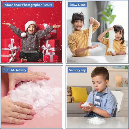 ArtCreativity Instant Snow Powder - Create 4 Gallons of Realistic Fake Snow | Perfect for Holiday Activities & Sensory Play