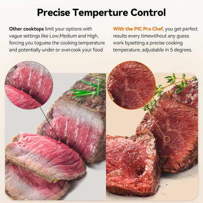 Nuwave Flex Precision Induction Cooktop - 10.25” Shatter-Proof Ceramic Glass | 45 Temperature Settings, Black